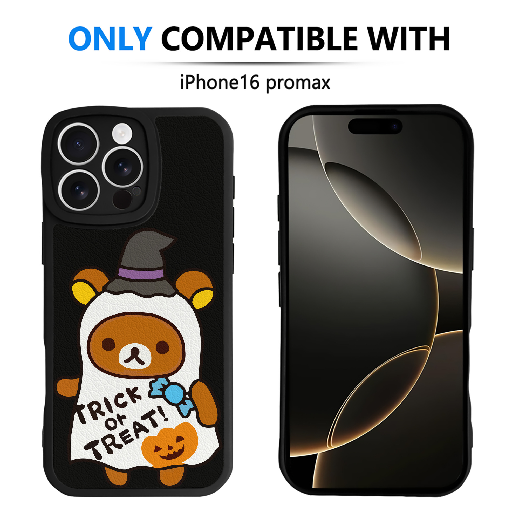 （画像用） リラックマ リラックマ キイロイトリ Rilakkuma Korilakkuma Kiiroitori 【iPhone 16シリーズ対応】シリコンスマホケース（レザー調） 材質：シリコン